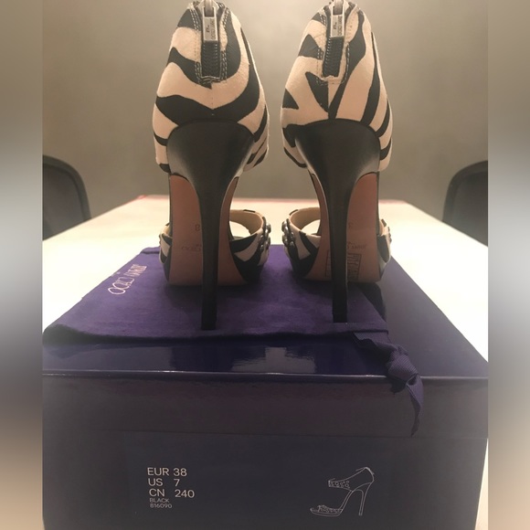 Jimmy Choo x H&M Zebra print sandals. Brand new never worn - Picture 6 of 9